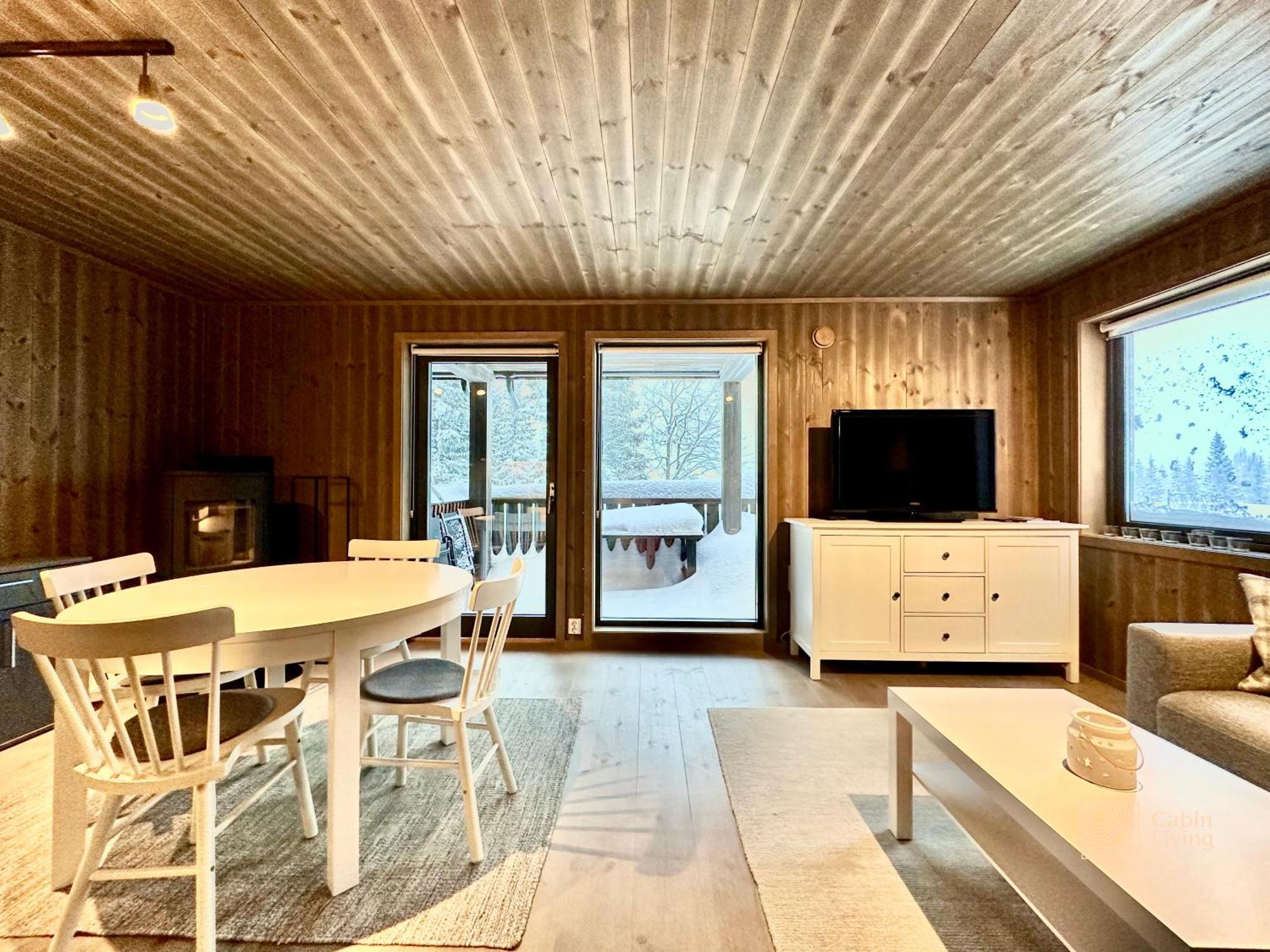 Modern Ski-In Out Apartment At Sjusjoen מראה חיצוני תמונה