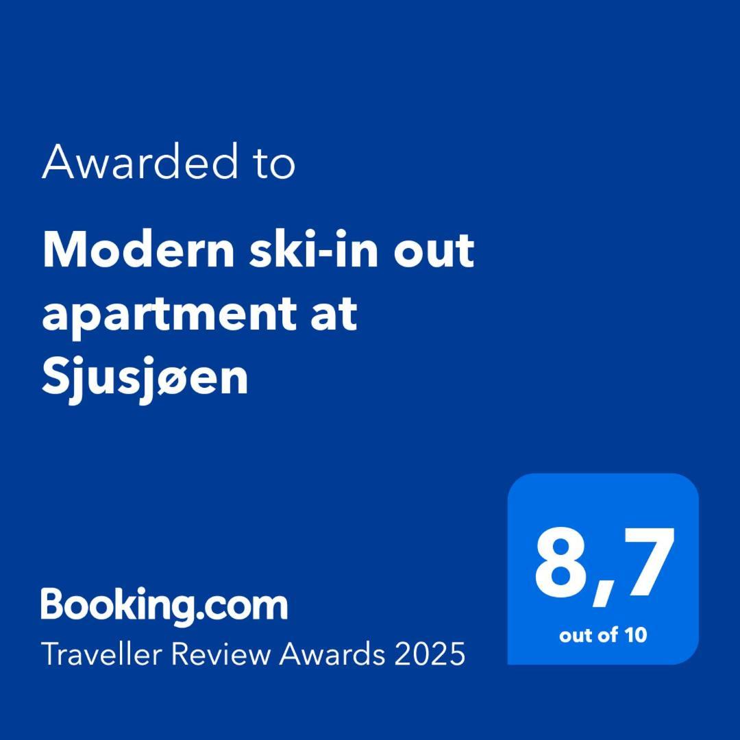 Modern Ski-In Out Apartment At Sjusjoen מראה חיצוני תמונה